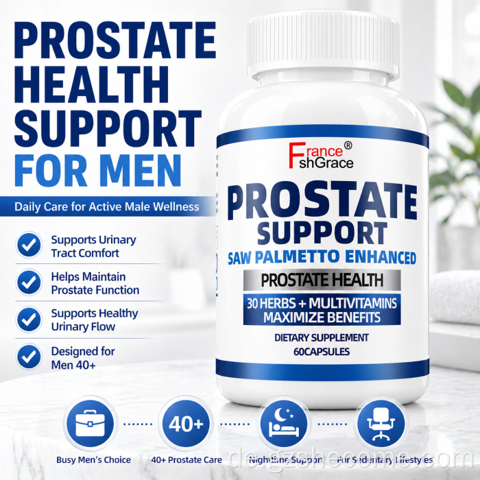 Shecome Saw Palmetto-Kapseln unterstützen die Gesundheit der Prostata